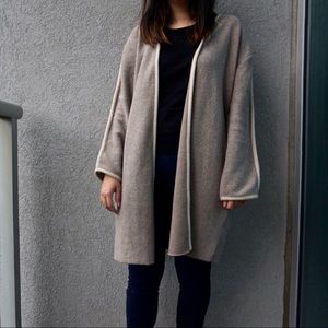 Zara Gray/beige cardigan